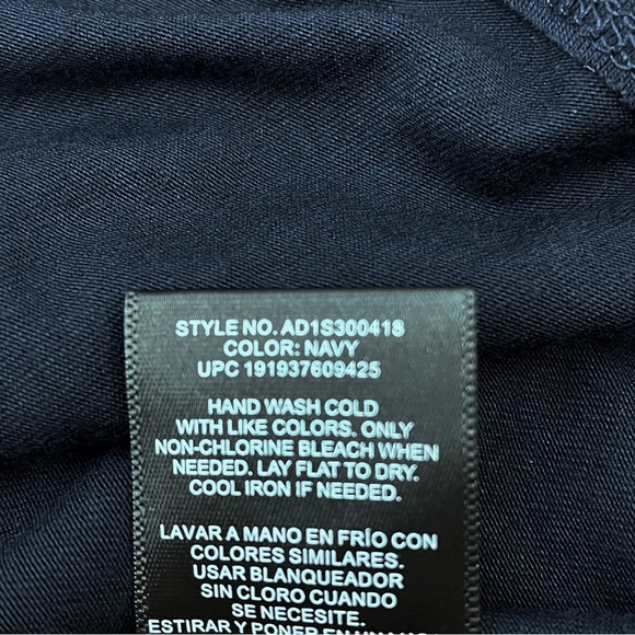 Adrianna Papell Navy Blue Sleeveless Lace Overlay Blouse Size Small - Picture 6 of 6